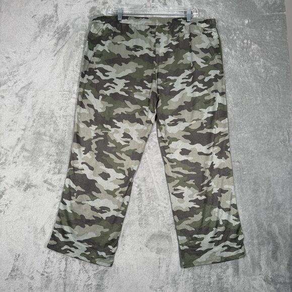 Lucky Brand Pajama Pants Womens XXL 2XL Green Camo Camoflauge‎ Casual Lounge - Picture 3 of 8